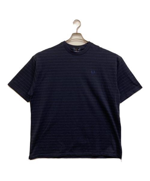 FRED PERRY（フレッドペリー）FRED PERRY (フレッドペリー) BEAMS (ビームス) 鹿の子TシャツボーダーTシャツ ネイビー サイズ:XLの古着・服飾アイテム