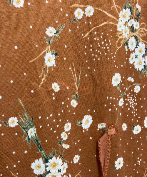 PINK HOUSE（ピンクハウス）PINK HOUSE (ピンクハウス) 小花柄ブラウスワンピース ブラウン サイズ:freeの古着・服飾アイテム