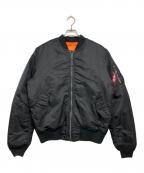ALPHAアルファ）の古着「MA-1ジャケット」｜ブラック