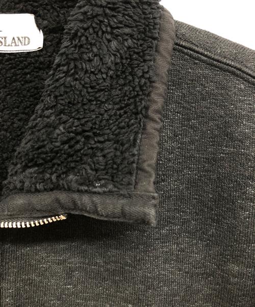 STONE ISLAND（ストーンアイランド）STONE ISLAND (ストーンアイランド) PLATED TERRY FLEECE ブラック サイズ:XXLの古着・服飾アイテム