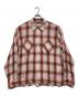 MINEDENIM（マインデニム）の古着「R.Ombre Open Collar SH」｜レッド