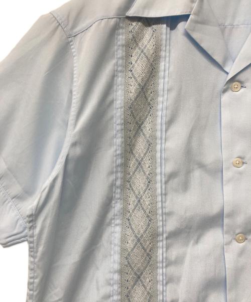 Schott（ショット）Schott (ショット) BRAID CUBA SHIRT/ブレイド キューバシャツ ブルー サイズ:XLの古着・服飾アイテム