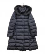 UNTITLEDアンタイトル）の古着「フォックスファーダウンコート」｜ネイビー