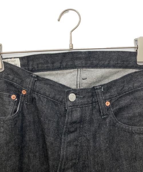 STUDIO D'ARTISAN&SA（ステュディオダルチザンアンドＳＡ）STUDIO D'ARTISAN&SA (ステュディオダルチザンアンドＳＡ) ルーズストレートウォッシュジーンズ ブラック サイズ:SIZE 86cm (W34)の古着・服飾アイテム