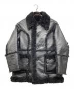 PERVERZEパーバーズ）の古着「Re-PET Single Breasted Coat」｜ブラック