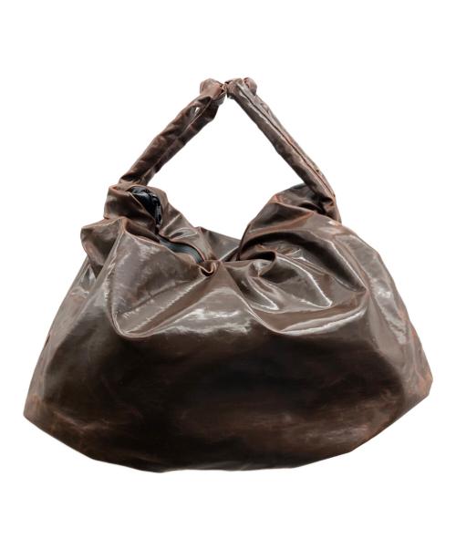 KASSL EDITIONS（カッスル エディションズ）KASSL EDITIONS (カッスル エディションズ) Pouch Lacquer バッグ ブラウンの古着・服飾アイテム