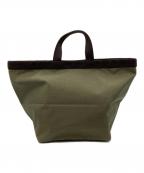 Herve Chapelierエルベシャプリエ）の古着「舟型トートバッグL」｜カーキ