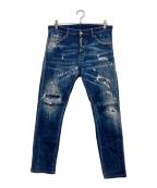 DSQUARED2ディースクエアード）の古着「ダメージデニムパンツ」｜インディゴ