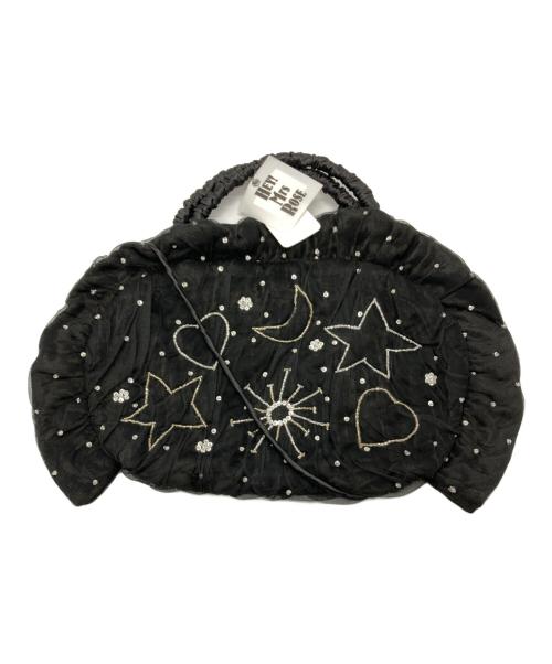 HEY! Mrs ROSE（ヘイ！ミセスローズ)）HEY! Mrs ROSE (ヘイ！ミセスローズ)) Velvet Gyoza Bag / ベルベットギョウザバッグ ブラックの古着・服飾アイテム
