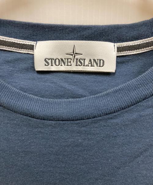 STONE ISLAND（ストーンアイランド）STONE ISLAND (ストーンアイランド) 半袖カットソー ネイビー サイズ:Mの古着・服飾アイテム