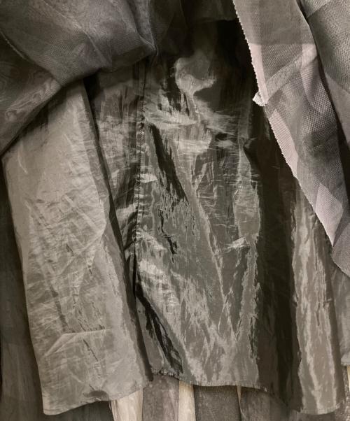 BLUE LABEL CRESTBRIDGE（ブルーレーベルクレストブリッジ）BLUE LABEL CRESTBRIDGE (ブルーレーベルクレストブリッジ) チェックチュールスカート ブラック サイズ:Mの古着・服飾アイテム