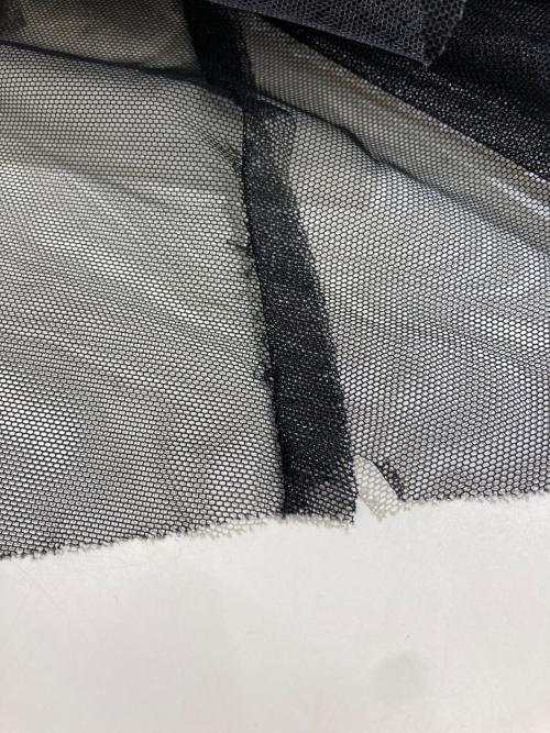 BLUE LABEL CRESTBRIDGE（ブルーレーベルクレストブリッジ）BLUE LABEL CRESTBRIDGE (ブルーレーベルクレストブリッジ) チェックチュールスカート ブラック サイズ:Mの古着・服飾アイテム