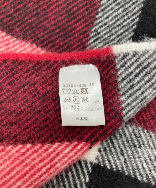 BLUE LABEL CRESTBRIDGE（ブルーレーベルクレストブリッジ）BLUE LABEL CRESTBRIDGE (ブルーレーベルクレストブリッジ) ウールマフラー レッドの古着・服飾アイテム