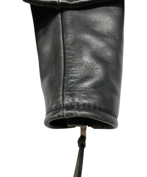 KADOYA（カドヤ）KADOYA (カドヤ) ダブルライダースジャケット ブラック サイズ:Lの古着・服飾アイテム