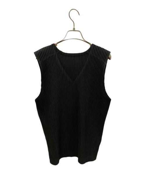 HOMME PLISSE ISSEY MIYAKE（オム プリッセ イッセイ ミヤケ）HOMME PLISSE ISSEY MIYAKE (オム プリッセ イッセイ ミヤケ) プリーツタンクトップ ブラック サイズ:2の古着・服飾アイテム