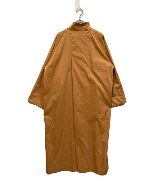 HIROKO KOSHINO（ヒロコ コシノ）HIROKO KOSHINO (ヒロコ コシノ) ストレッチタフタロングコート オレンジ サイズ:Mの古着・服飾アイテム