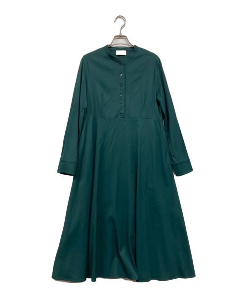 S.ESSENTIALS（エス エッセンシャルズ）S.ESSENTIALS (エス エッセンシャルズ) ブラウスワンピース グリーン サイズ:36の古着・服飾アイテム