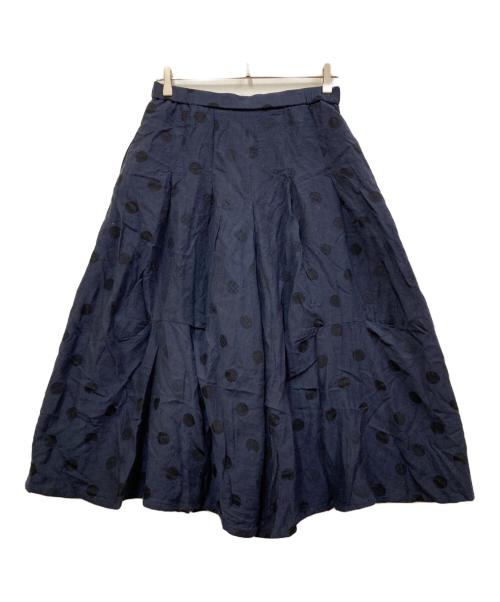 慈雨（ジウ）慈雨 (ジウ) ワイドパンツ ネイビー サイズ:SIZE　40の古着・服飾アイテム