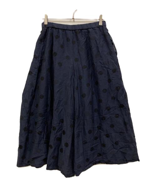 慈雨（ジウ）慈雨 (ジウ) ワイドパンツ ネイビー サイズ:SIZE　40の古着・服飾アイテム