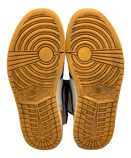 NIKE（ナイキ）NIKE (ナイキ) エジョーダン1 ブラック×イエロー サイズ:26.5の古着・服飾アイテム