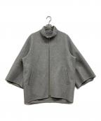23区ニジュウサンク）の古着「ウールリバー スタンドカラーコート」｜グレー