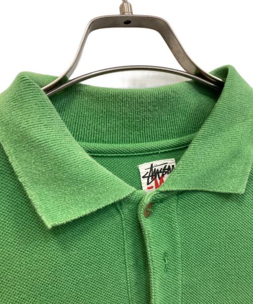 stussy（ステューシー）stussy (ステューシー) ポロシャツ グリーン サイズ:Mの古着・服飾アイテム