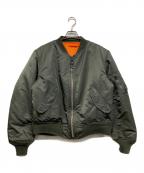 AVIREXアヴィレックス）の古着「MA-1フライトジャケット」｜グリーン