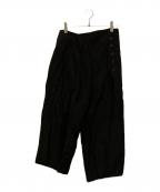 ISSEY MIYAKE FETEイッセイミヤケフェット）の古着「リネン混サルエルパンツ」｜ブラック