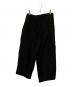 ISSEY MIYAKE FETE（イッセイミヤケフェット）の古着「リネン混サルエルパンツ」｜ブラック