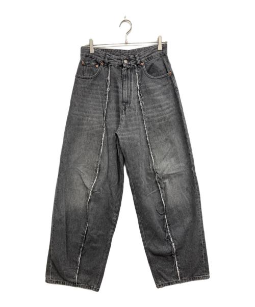 MM6 Maison Margiela（エムエムシックスメゾンマルジェラ）MM6 Maison Margiela (エムエムシックスメゾンマルジェラ) ローエッジジーンズ グレー サイズ:W28の古着・服飾アイテム