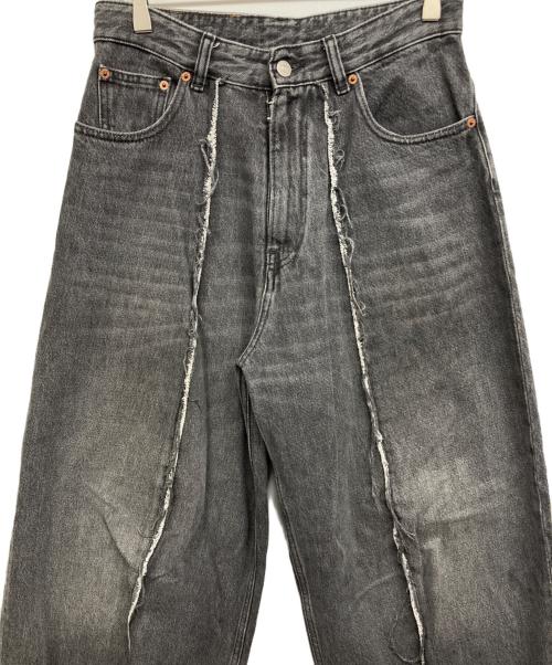 MM6 Maison Margiela（エムエムシックスメゾンマルジェラ）MM6 Maison Margiela (エムエムシックスメゾンマルジェラ) ローエッジジーンズ グレー サイズ:W28の古着・服飾アイテム