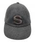 sacai（サカイ）の古着「22AW Sロゴ ウールメルトン 6パネル キャップ」｜グレー
