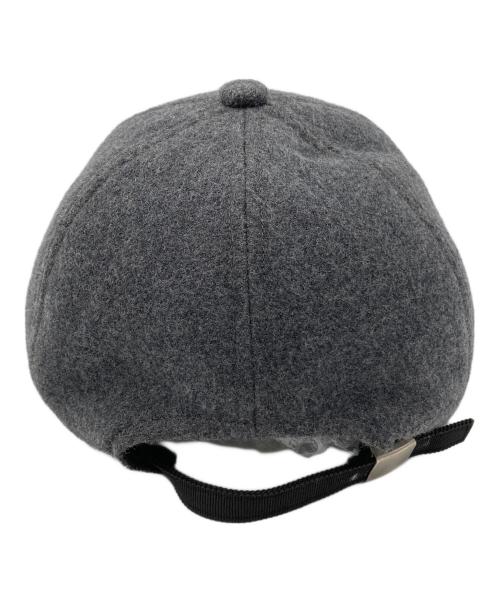 sacai（サカイ）sacai (サカイ) 22AW Sロゴ ウールメルトン 6パネル キャップ グレーの古着・服飾アイテム