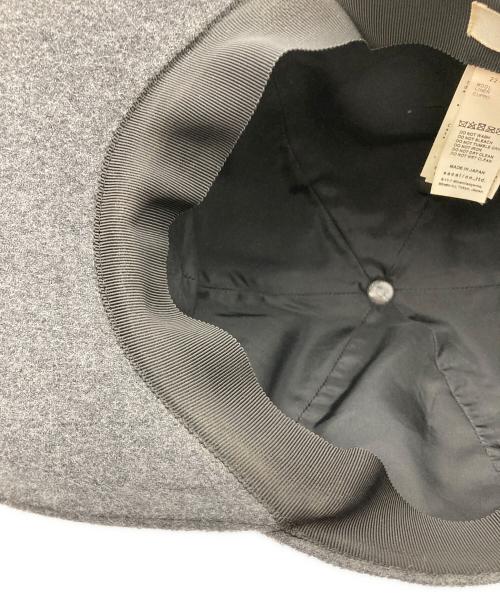 sacai（サカイ）sacai (サカイ) 22AW Sロゴ ウールメルトン 6パネル キャップ グレーの古着・服飾アイテム