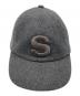 sacai（サカイ）の古着「22AW Sロゴ ウールメルトン 6パネル キャップ」｜グレー