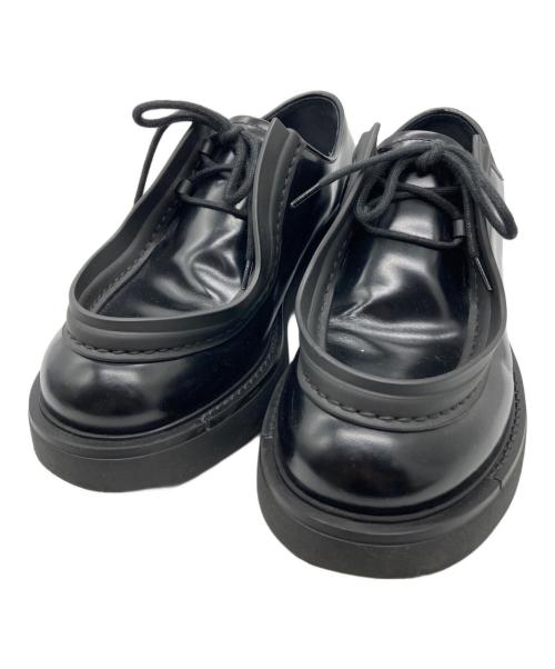 PRADA（プラダ）PRADA (プラダ) ダイアパソン レースアップシューズ ブラック サイズ:7.5の古着・服飾アイテム