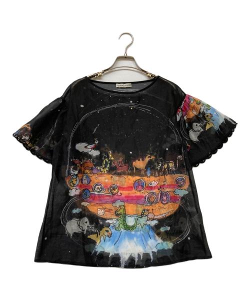 tsumori chisato（ツモリチサト）tsumori chisato (ツモリチサト) バルーンにのってドッキングＴ ブラック サイズ:size2の古着・服飾アイテム