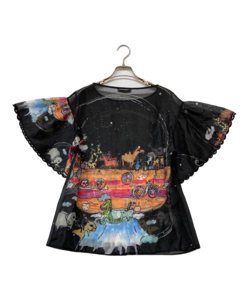 tsumori chisato（ツモリチサト）tsumori chisato (ツモリチサト) バルーンにのってドッキングＴ ブラック サイズ:size2の古着・服飾アイテム