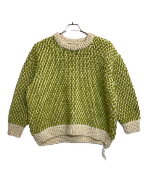 JOURNAL STANDARD relume（ジャーナルスタンダード レリューム）JOURNAL STANDARD relume (ジャーナルスタンダード レリューム) ネパールハンドニット配色プルオーバー グリーン サイズ:記載なしの古着・服飾アイテム