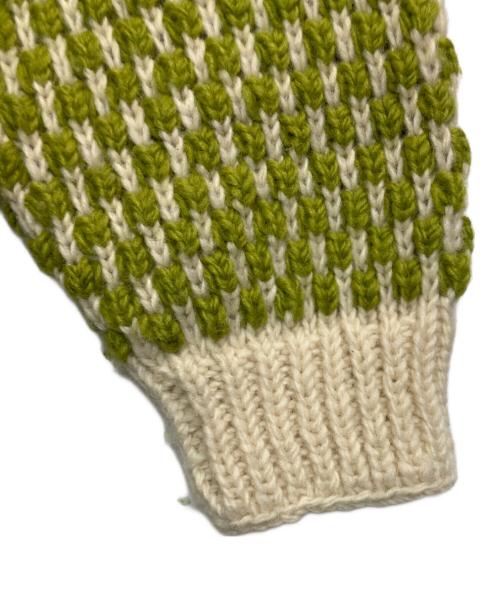 JOURNAL STANDARD relume（ジャーナルスタンダード レリューム）JOURNAL STANDARD relume (ジャーナルスタンダード レリューム) ネパールハンドニット配色プルオーバー グリーン サイズ:記載なしの古着・服飾アイテム