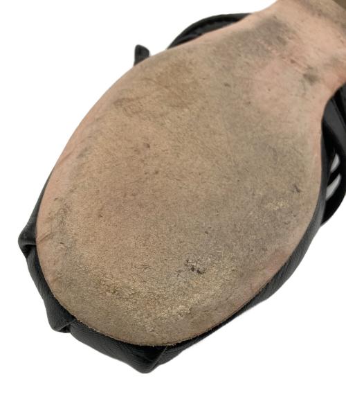 MIU MIU（ミュウミュウ）MIU MIU (ミュウミュウ) ダブルストラップリボンバレエパンプス ブラック サイズ:36の古着・服飾アイテム