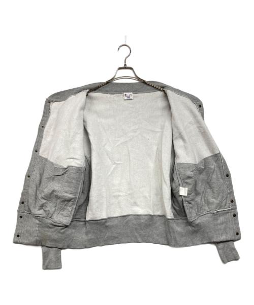 Champion REVERSE WEAVE（チャンピオン リバース ウィーブ）Champion REVERSE WEAVE (チャンピオン リバース ウィーブ) スナップボタンスウェットジャケット グレー サイズ:Lの古着・服飾アイテム