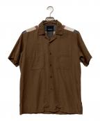 BLACK LABEL CRESTBRIDGEブラックレーベル クレストブリッジ）の古着「チェック切替シャツ」｜レッド×ネイビー×ブラウン