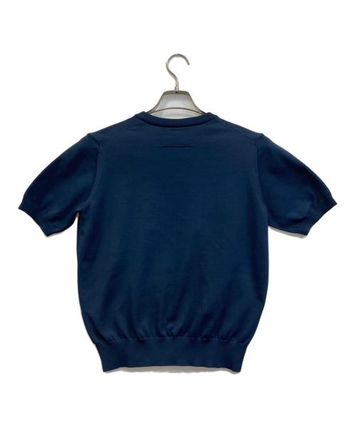 SLOANE（スローン）SLOANE (スローン) 半袖クルーネックニット ネイビー サイズ:2の古着・服飾アイテム