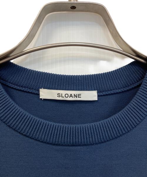 SLOANE（スローン）SLOANE (スローン) 半袖クルーネックニット ネイビー サイズ:2の古着・服飾アイテム