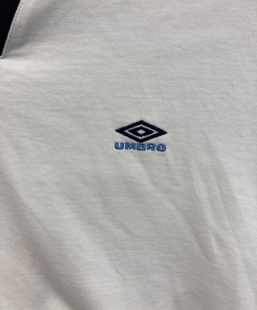 UMBRO（アンブロ）UMBRO (アンブロ) BEAUTY&YOUTH (ビューティーアンドユース) 別注ロゴ刺繍ポロシャツ ホワイト サイズ:Mの古着・服飾アイテム