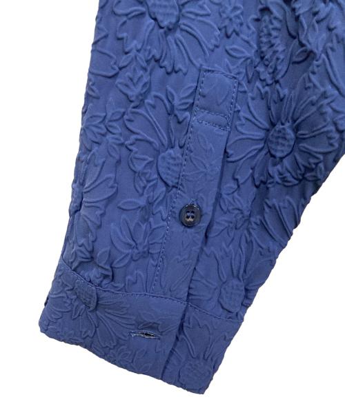 Ameri（アメリ）AMERI (アメリ) SHRINK FLOWER SHIRT/シュリンクフラワーシャツ ブルー サイズ:FREEの古着・服飾アイテム