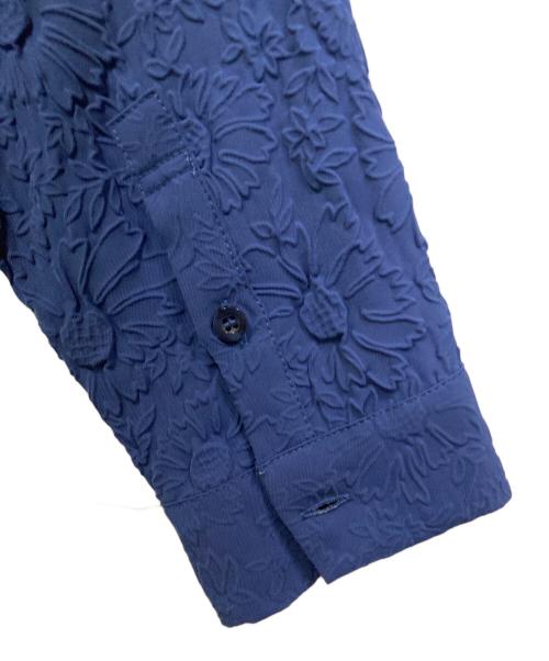 Ameri（アメリ）AMERI (アメリ) SHRINK FLOWER SHIRT/シュリンクフラワーシャツ ブルー サイズ:FREEの古着・服飾アイテム