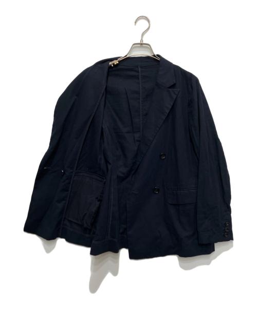 SLOBE IENA（スローブ イエナ）SLOBE IENA (スローブ イエナ) リネンコットンダブルブレストジャケット ネイビー サイズ:freeの古着・服飾アイテム