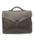 BOTTEGA VENETAボッテガベネタ）の古着「イントレチャートダレスバッグ」｜ブラウン